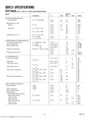 AD813ARZ14 数据规格书 2