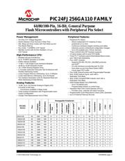 PIC24FJ64GA110T-I/PF 数据规格书 3