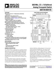 AD8104ABPZ 数据规格书 1