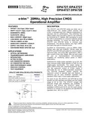 OPA727AIDRBTG4 datasheet.datasheet_page 1