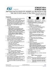 STM32F745ZGT6 Datenblatt PDF