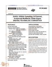 PCM1602 datasheet.datasheet_page 1