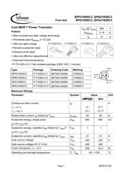 SPP21N50C3X datasheet.datasheet_page 1