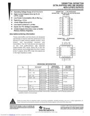 SN74HCT244NSR 数据规格书 1