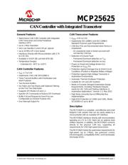 MCP25625-E/SS Datenblatt PDF