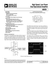 AD826AN datasheet.datasheet_page 1