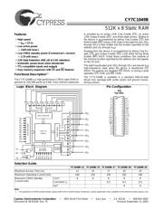 CY7C1049B-20VC datasheet.datasheet_page 1