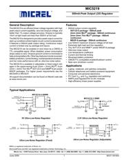 MIC5219-3.6YM5-TR Datenblatt PDF