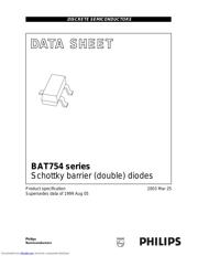 BAT754 Datenblatt PDF
