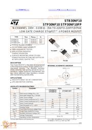 STB30NF10 datasheet.datasheet_page 1