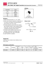 DTD114EKT146 数据规格书 1