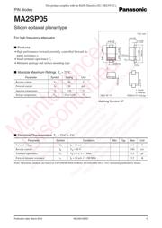 MA2SP0500L 数据规格书 1