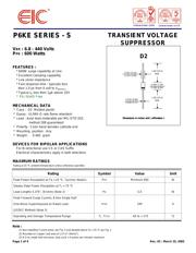 P6KE120A 数据规格书 1