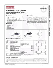 FCP22N60N datasheet.datasheet_page 2