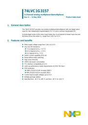 74LVC1G3157GF,132 datasheet.datasheet_page 1