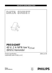 PBSS4240T,215 数据规格书 1