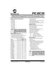 PIC16C54C-04I/SO datasheet.datasheet_page 1
