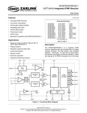 MT8870DNR1 Datenblatt PDF