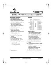 PIC16C774-I/PQ 数据规格书 1