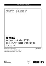 TDA9852 datasheet.datasheet_page 1
