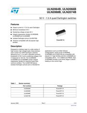ULN2064B Datenblatt PDF
