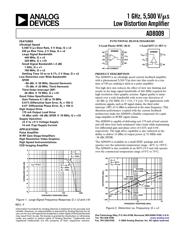 AD8009 Datenblatt PDF