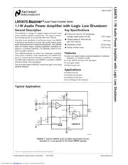 LM4876MM 数据规格书 1