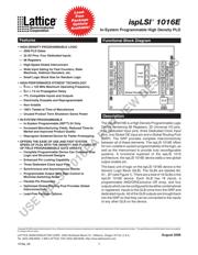 ISPLSI1016E-100LJI 数据规格书 1