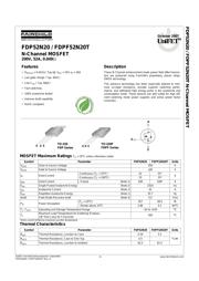 FDP52N20 数据规格书 1