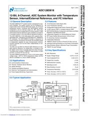 ADC128D818CIMTX Datenblatt PDF