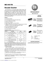 MC14017BDR2G Datenblatt PDF