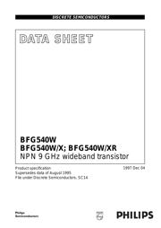 BFG540W/XR datasheet.datasheet_page 1