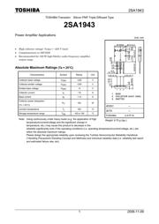 2SA1943 datasheet.datasheet_page 1