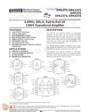 OPA2373 数据规格书 1