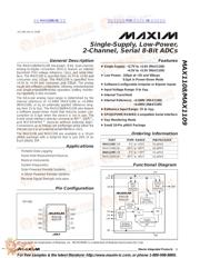 MAX1108 数据规格书 1