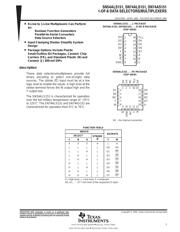 SN74AS151DR 数据规格书 1