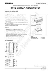 TC74HC107AP(F) 数据规格书 1