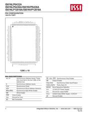 IS61NLP6432A-200TQI 数据规格书 4