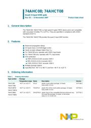 74AHC08PW,118 datasheet.datasheet_page 2