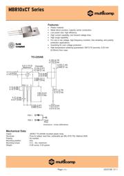 MBR10200CT 数据规格书 1