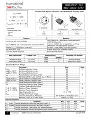 IRGP4063D1PBF 数据规格书 1