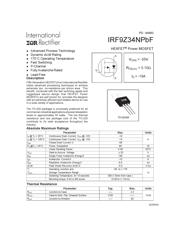 IRF9Z34NPBF datasheet.datasheet_page 1