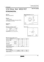 RTR025N03FRATL datasheet.datasheet_page 1