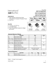 IRF3709STRLPBF Datenblatt PDF