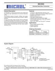 MIC2550YTS-TR 数据规格书 1