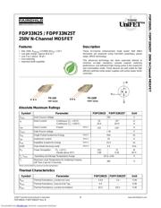 FDP33N25 datasheet.datasheet_page 1