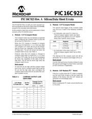 PIC16C923T-04/PT 数据规格书 1