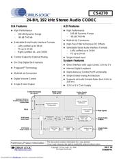 CS4270-CZZR 数据手册