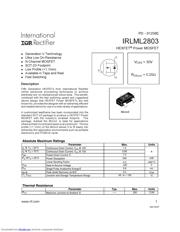 IRLML2803 数据手册