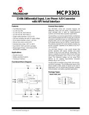 MCP3301-CI/SN Datenblatt PDF